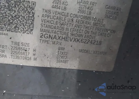 2019 Chevrolet Equinox Ls from USA, damaged, VIN 2GNAXHEVXK6224218